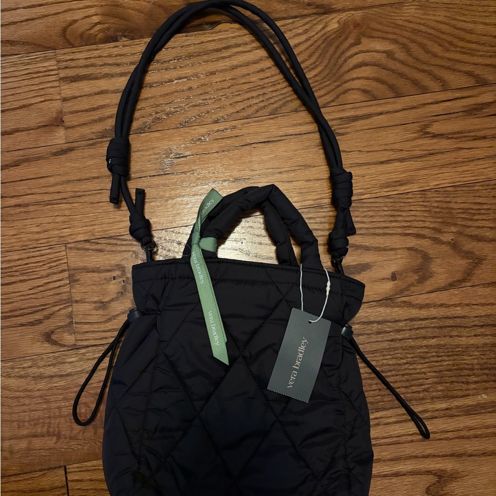 Vera Bradley Black Quilted Tote Bag
